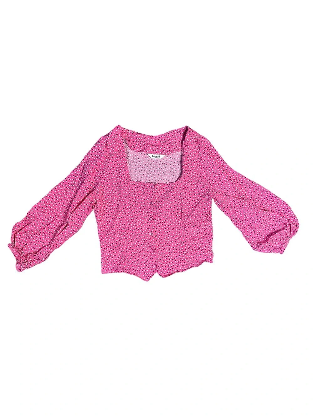 ROLLA'S Roxanne Mini Tulips Blouse M - Picture 1 of 8